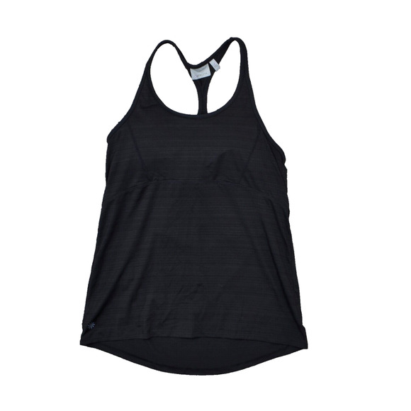 Athleta Women's Size M Basic Sleeveless Black Polyester Scoop Neck Gym - Picture 1 of 8